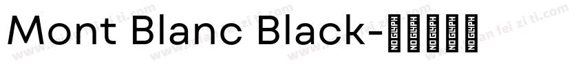 Mont Blanc Black字体转换